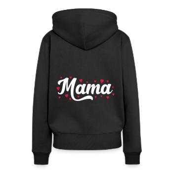 mummy - Women’s Premium Organic Hoodie - black - Back - Julia (174cm)