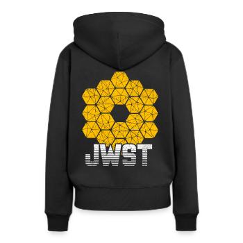 Télescope spatial James Webb - Sweat à capuche Premium bio Femme - noir - Dos - Julia (174cm)