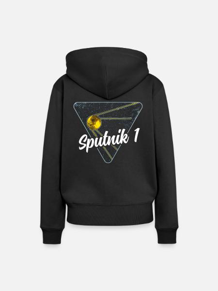 Sputnik 1 Satellit - Frauen Premium Bio Hoodie - Schwarz
