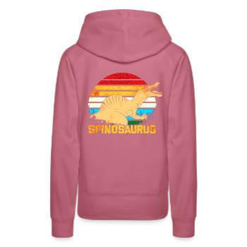 Spinosaurus Dinosaurier - Frauen Premium Bio Hoodie - Malve - Hinten - Isabella (175cm)