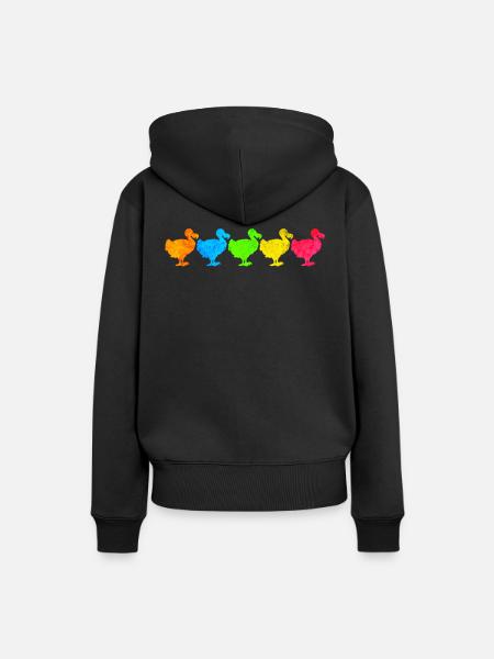 Dodo - ausgestorbener Vogel - Frauen Premium Bio Hoodie - Schwarz