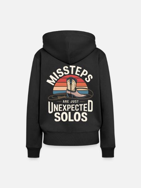 Line Dancing Tanzen Tänzer - Frauen Premium Bio Hoodie - Schwarz