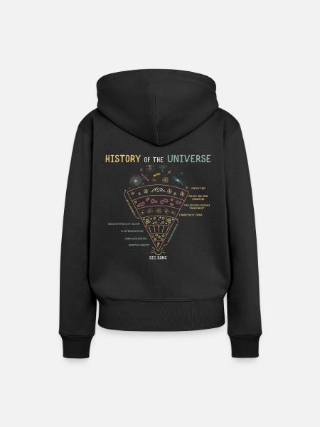 Geschichte des Universums Astrophysik - Frauen Premium Bio Hoodie - Schwarz