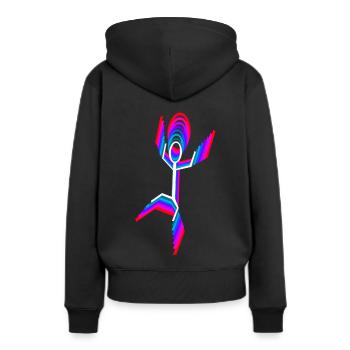 Danseur danseur - Sweat à capuche Premium bio Femme - noir - Dos - Julia (174cm)