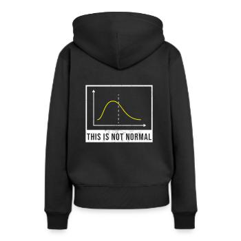 Wissenschaft März Mathematik nicht normal Statistik widerstehen - Frauen Premium Bio Hoodie - Schwarz - Hinten - Julia (174cm)
