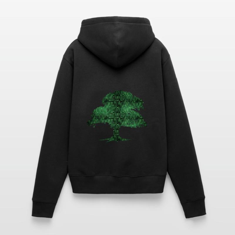 Binary Tree Computer Coding Programmer Frauen Premium Bio Hoodie