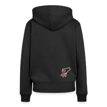 Le jeu Circle - Gotcha Punch Shoulder Game Syke - Sweat à capuche Premium bio Femme - noir - Dos - Julia (174cm)