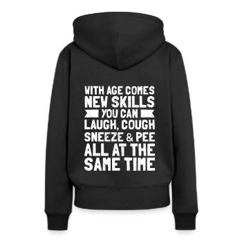 Lustige 60Th Geburtstag Gag Geschenkidee Lustige 60 Jahre - Frauen Premium Bio Hoodie - Schwarz - Hinten - Julia (174cm)