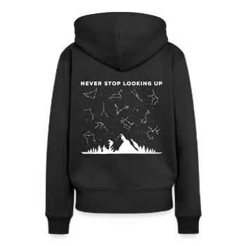 Physicien du télescope - Sweat à capuche Premium bio Femme - noir - Dos - Julia (174cm)