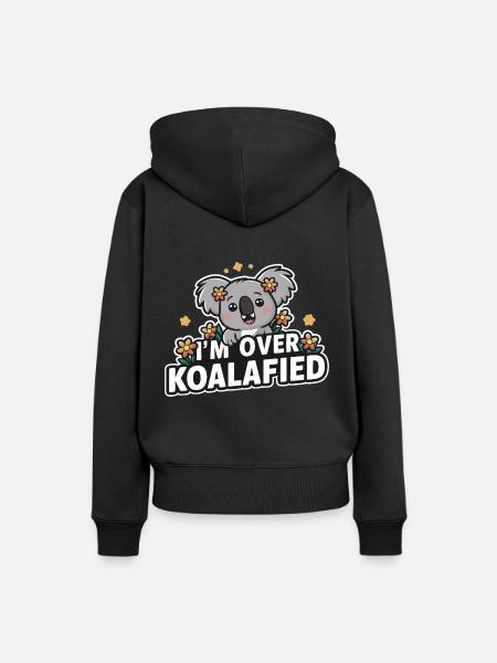 Koala Koalas Koalabär Tier - Frauen Premium Bio Hoodie - Schwarz