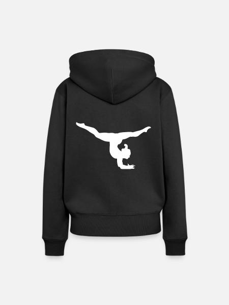 Wettkampf Turnerin - Frauen Premium Bio Hoodie - Schwarz
