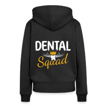 Dentiste Dentiste Dentiste - Sweat à capuche Premium bio Femme - noir - Dos - Julia (174cm)