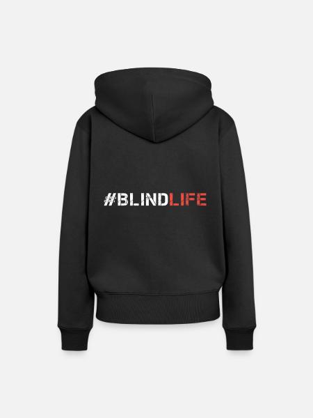 Blind - Frauen Premium Bio Hoodie - Schwarz