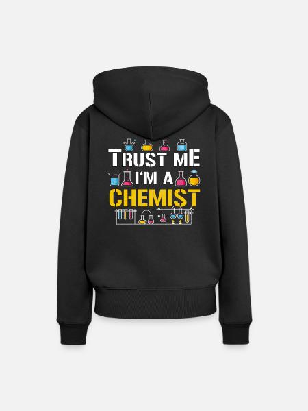 Chemiker - Frauen Premium Bio Hoodie - Schwarz