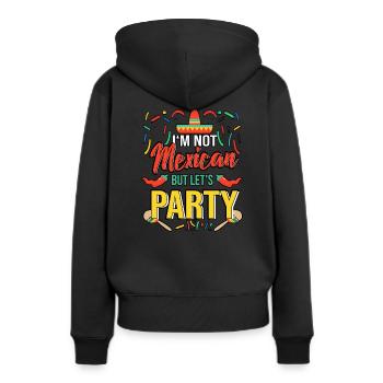 Fête de célébration au Mexique - Sweat à capuche Premium bio Femme - noir - Dos - Julia (174cm)