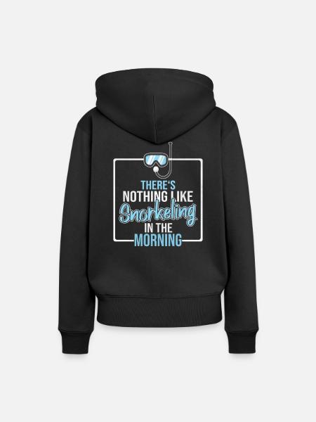 Schnorcheln - Frauen Premium Bio Hoodie - Schwarz