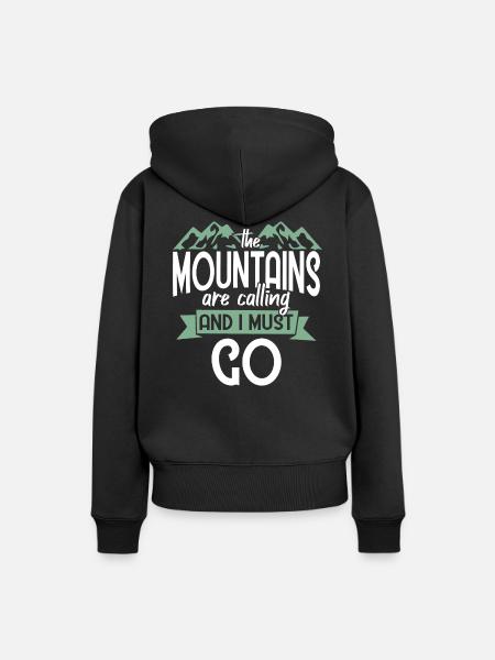 Bergsteiger Bergsteigen - Frauen Premium Bio Hoodie - Schwarz