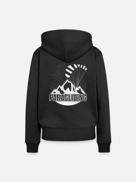 Gleitschirmfliegen Gleitschirmflieger - Frauen Premium Bio Hoodie - Schwarz