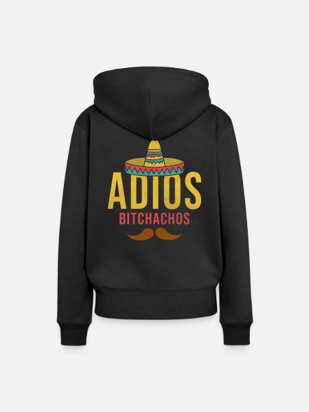 Mexiko Sombrero - Frauen Premium Bio Hoodie - Schwarz