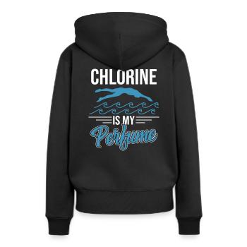instructeur de natation - Sweat à capuche Premium bio Femme - noir - Dos - Julia (174cm)