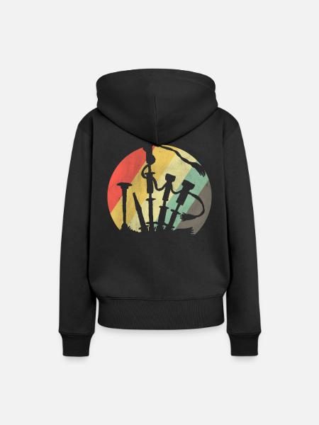Dudelsack - Frauen Premium Bio Hoodie - Schwarz