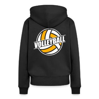 Volleyball Volleyballer Volleyball team Volleyball - Frauen Premium Bio Hoodie - Schwarz - Hinten - Julia (174cm)
