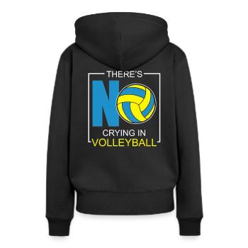 Volleyball Volleyballer Volleyball Set Volleyball - Frauen Premium Bio Hoodie - Schwarz - Hinten - Julia (174cm)