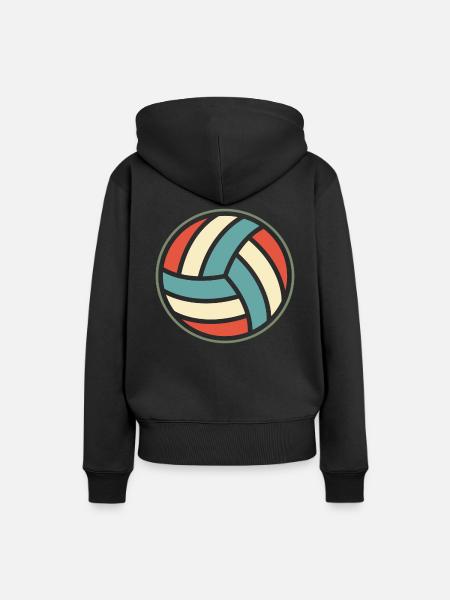 Volleyball team - Frauen Premium Bio Hoodie - Schwarz