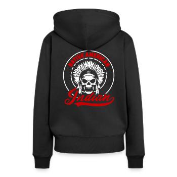 Native America Indianer indianisch Ureinwohner - Frauen Premium Bio Hoodie - Schwarz - Hinten - Julia (174cm)
