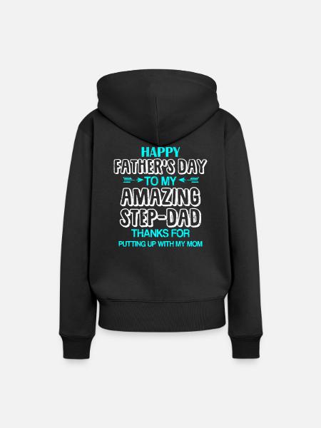 Stiefvater - Frauen Premium Bio Hoodie - Schwarz