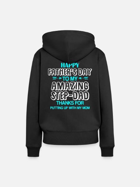 Stiefvater - Frauen Premium Bio Hoodie - Schwarz