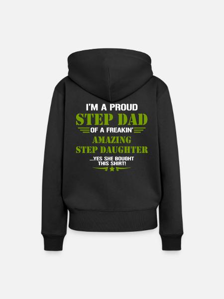 Stiefvater - Frauen Premium Bio Hoodie - Schwarz