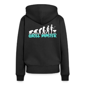 Barbecue King Evolution Grillmeister Barbecue saison - Sweat à capuche Premium bio Femme - noir - Dos - Julia (174cm)
