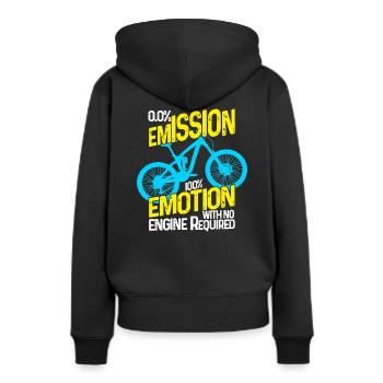 Vélo Vélo Vélo Vélo Vélo - Sweat à capuche Premium bio Femme - noir - Dos - Julia (174cm)