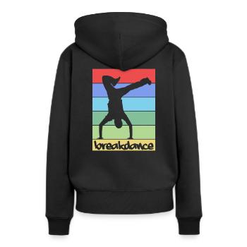 Breakdance Breakdancing BBoy Tanzen Breakdancer - Frauen Premium Bio Hoodie - Schwarz - Hinten - Julia (174cm)