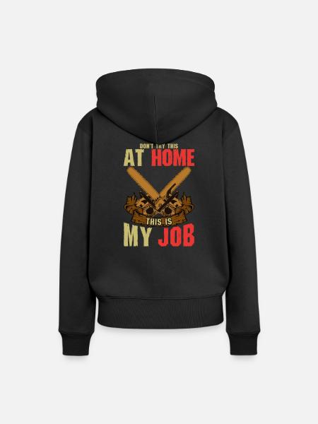 Baumpfleger - Frauen Premium Bio Hoodie - Schwarz