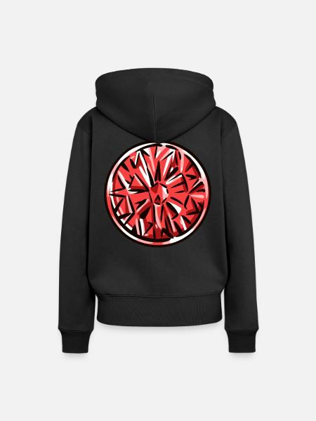 Diamant Edelstein - Frauen Premium Bio Hoodie - Schwarz