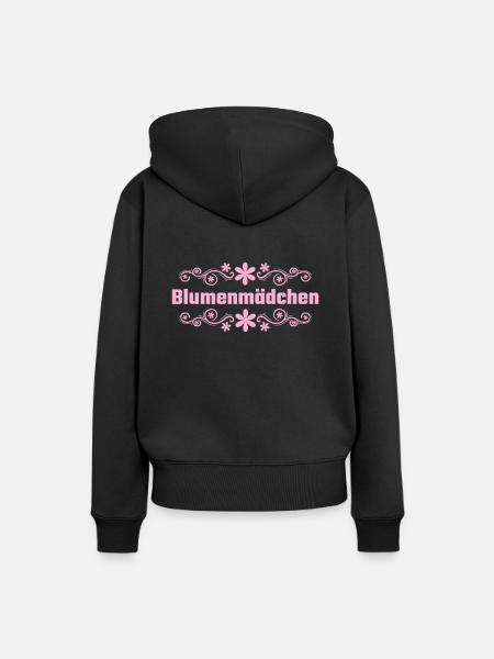 Blumenmädchen Streukörbchen Hochzeit - Frauen Premium Bio Hoodie - Schwarz