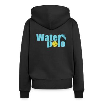 Water Polo Sport Water Polo Piscine aquatique - Sweat à capuche Premium bio Femme - noir - Dos - Julia (174cm)