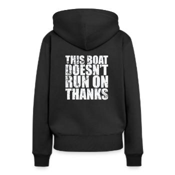 Ce bateau ne fonctionne pas sur le voilier Thanks - Sweat à capuche Premium bio Femme - noir - Dos - Julia (174cm)