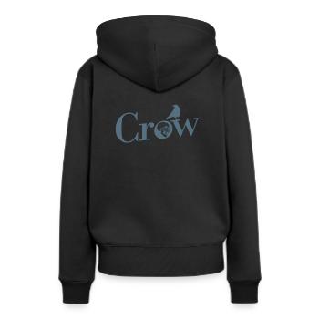 Crow Crow Animal Bird Environnement et nature - Sweat à capuche Premium bio Femme - noir - Dos - Julia (174cm)