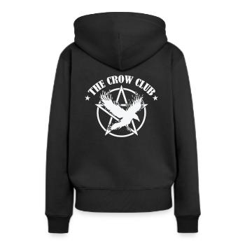 Le Crow Club Crow Raven Bird Nature - Sweat à capuche Premium bio Femme - noir - Dos - Julia (174cm)
