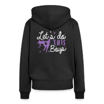 Faisons ce Boys Show Ring - Sweat à capuche Premium bio Femme - noir - Dos - Julia (174cm)