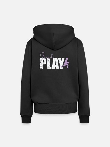 Foul Play Rugby - Frauen Premium Bio Hoodie - Schwarz