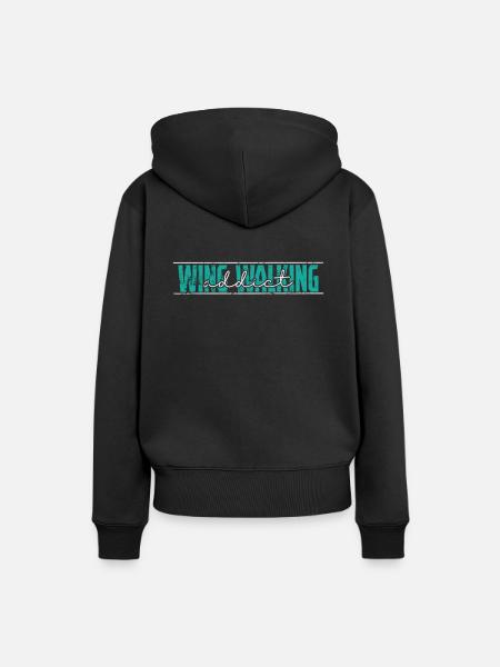 Wing Walker addict Hobby - Frauen Premium Bio Hoodie - Schwarz