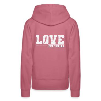 Amour comédie humoristique blague - Sweat à capuche Premium bio Femme - mauve - Dos - Isabella (175cm)