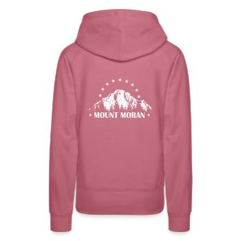 Parc national du mont Moran Grand Teton, Wyoming - Sweat à capuche Premium bio Femme - mauve - Dos - Isabella (175cm)
