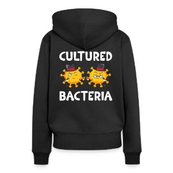 Microbiologist Microbiology Biology teacher Gift - Frauen Premium Bio Hoodie - Schwarz - Hinten - Julia (174cm)