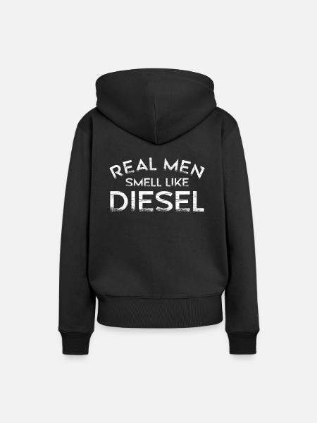 DIESEL MECHANIC /DIESEL TRUCKER smell like Diesel - Women’s Premium Organic Hoodie - black