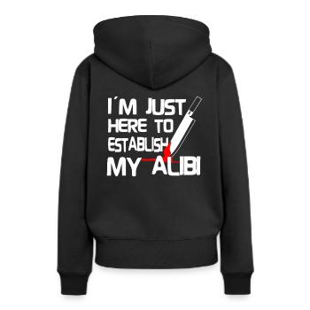 True Crime Detective Serial Killer Documentaries - Frauen Premium Bio Hoodie - Schwarz - Hinten - Julia (174cm)